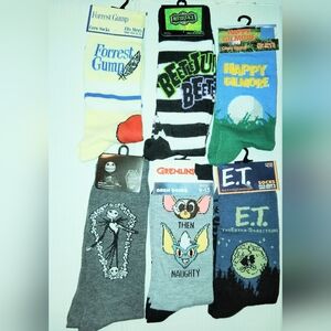 Your Choice Movie Themed Unisex Novelty Socks Gremlins E.T. Happy Gilmore  More